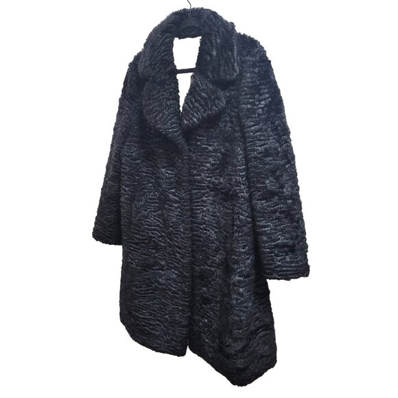 Kate Spade New York Faux Fur Coat Women’s M Elegant Textured Plush Winter Jacket - Picture 3 of 16